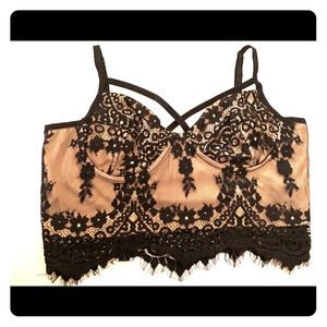 Lace crop top